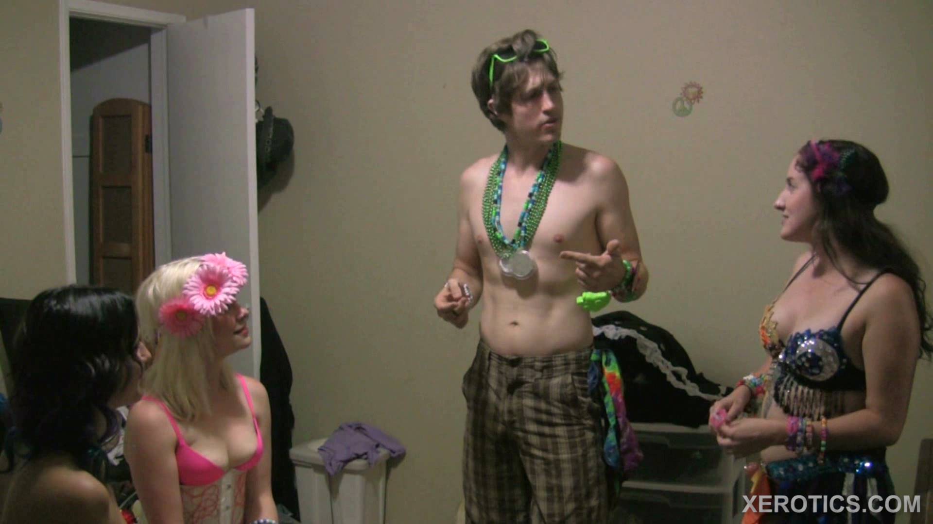 THREE SPANKED RAVER CHICKS
